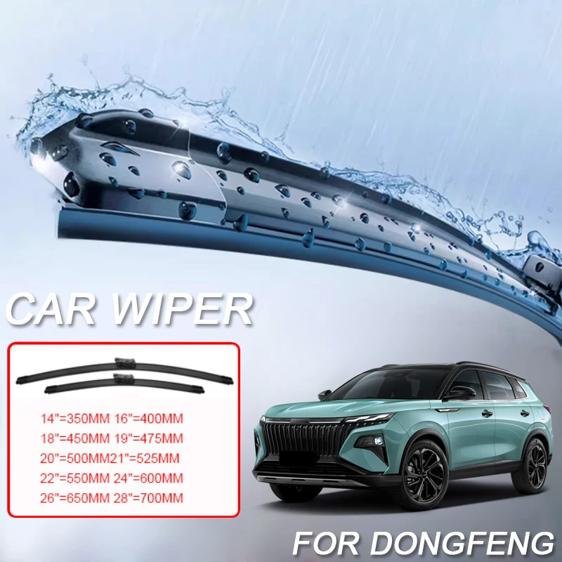 

2PCS Car Blade Windshield Wiper Windshield For DONGFENG AEOLUS HUGE 580 A30 EVOLUTE i-SPACE Forthing Friday Thunder T5 EVO NOMM