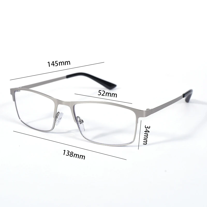 Herren Retro Anti-Blaulicht Lesebrille Klassische Vintage Vollrand Computerbrille Korrektionsbrille Herrenbrillengestell +12 – Detail 3