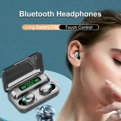 Bluetooth TWS F9-5C Wireless Earphone Sports Waterproof Earbuds 2200mAh Charging Box Headphones Headset For Smartphones