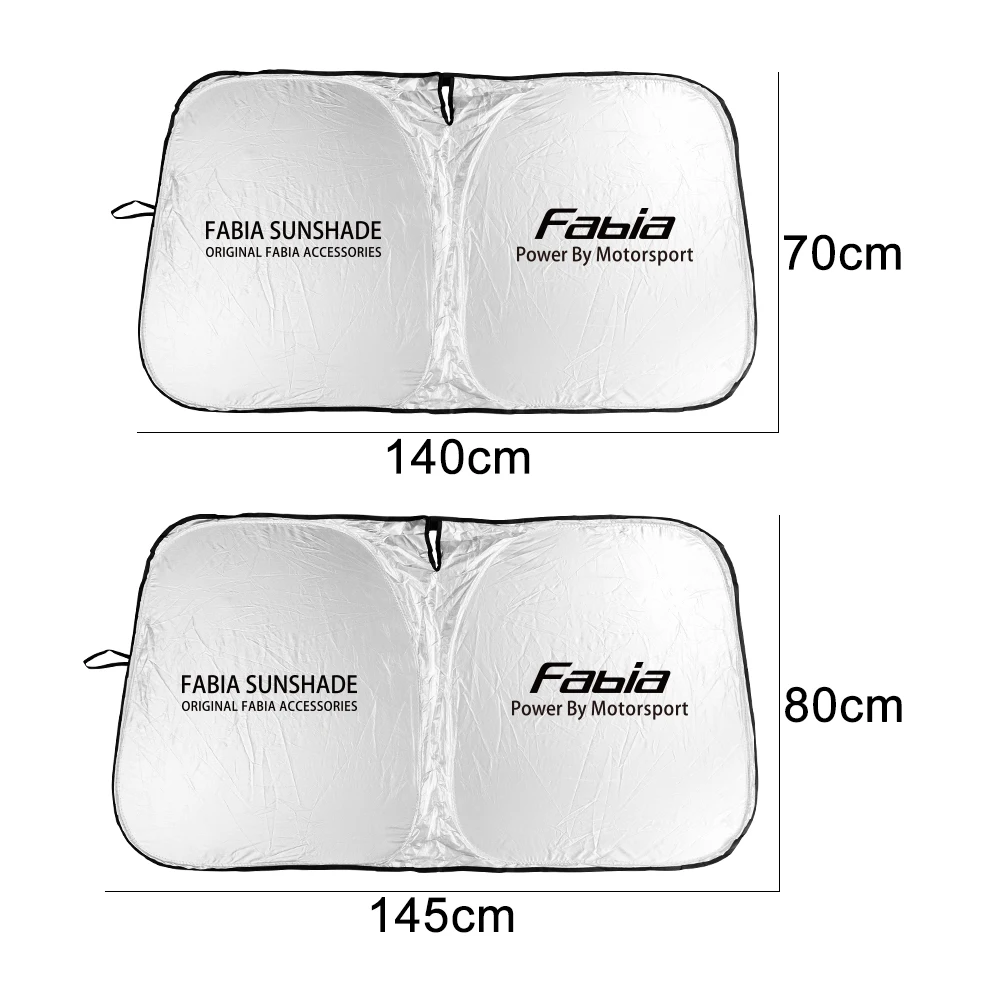 For Skoda Fabia 1 2 3 MK1 MK2 MK3 Car Windshield Sun Shade Covers Front Window Protector Parasol Anti-uv Car Accessories