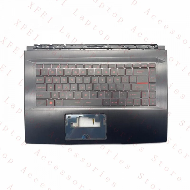 

F New For MSI GF63 GF63VR 8RC 8RD MS-16R1 Palmrest Backlit Keyboard 3076R1C216 US