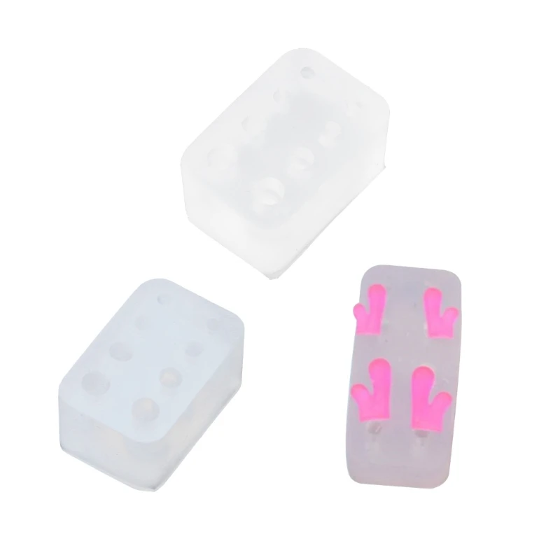 Molde silicone prático alcance rápido para mini chifres animais, durável, faça você mesmo, chifres molde silicone