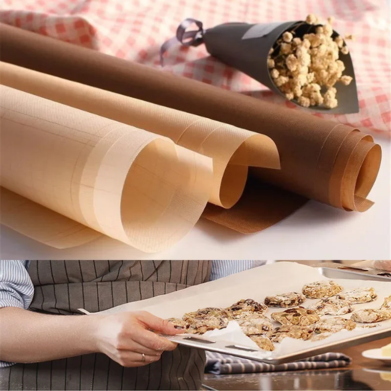 40*60cm/30*40cm Reusable Resistant Baking Mat Sheet Oil-proof Paper Baking Oven Pad Non-stick Easy Demoulding Cake Liner