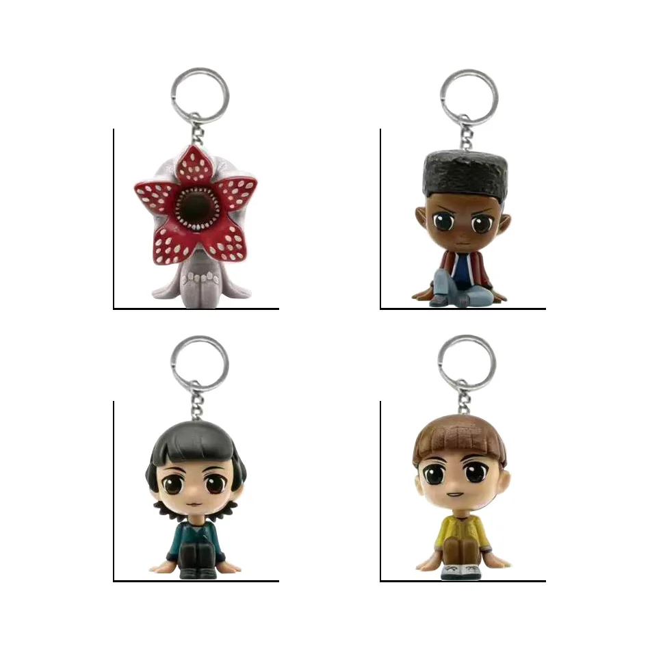 8 Figurki Stranger Things Eleven Steve Dustin anime kreskówka figurka blind box brelok model zabawka prezent niespodzianka