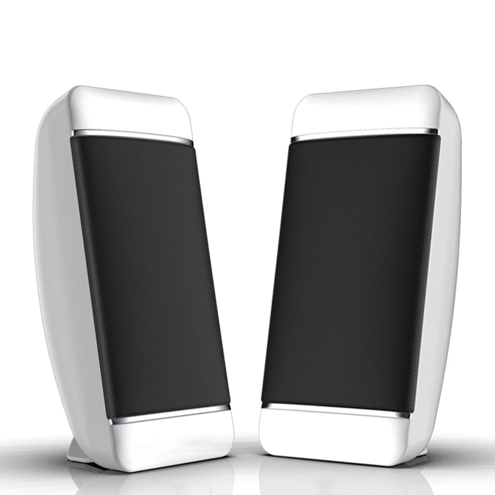 2 stücke USB Powered Lautsprecher Laptop Computer Multimedia Stereo Sound System High Fidelity Klar Tragbare Audio