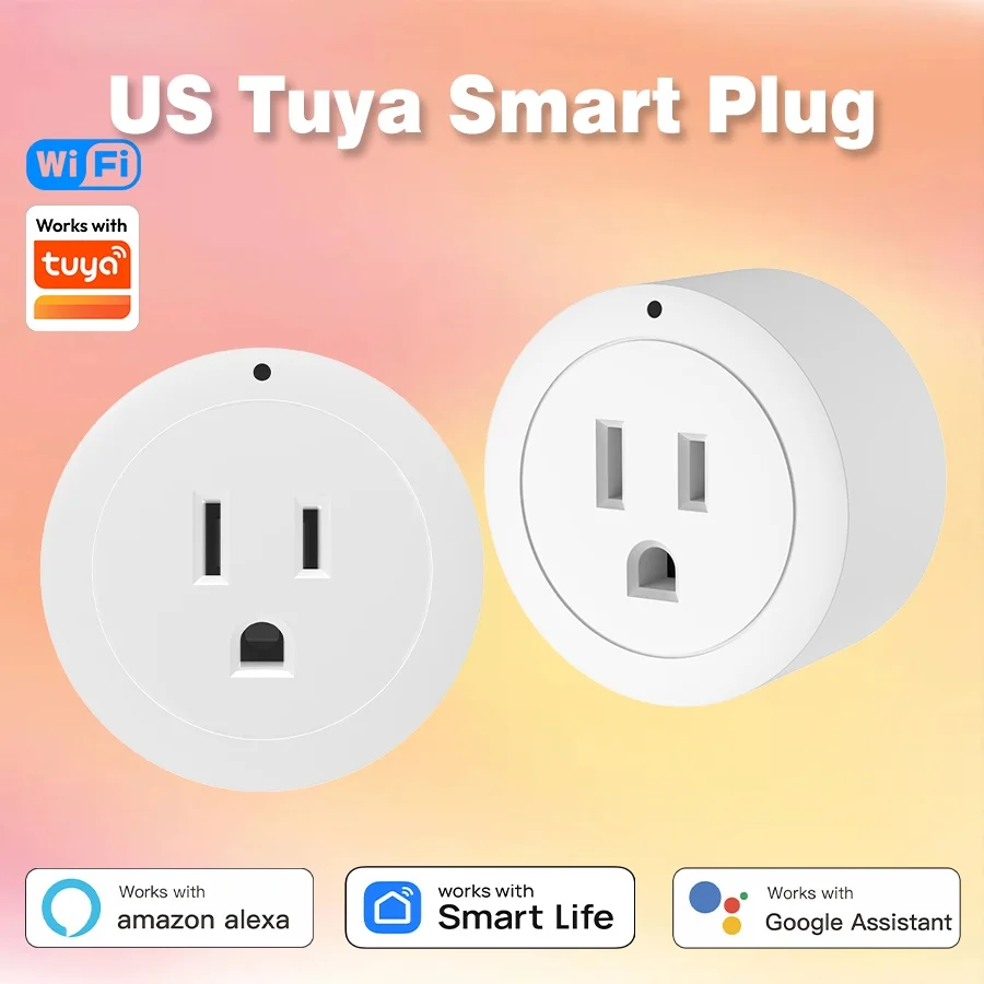 

Умная вилка Tuya WiF, США, 10 А, голосовое управление, синхронизация, интеллектуальное управление жизнью, работает с Alexa Google Home