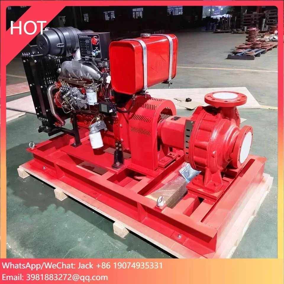 PASON PUMP Marine Fire Fighting Pump Set 4 inch 500 GPM Engine Fire Fighting Pumps Residential Fire Pump