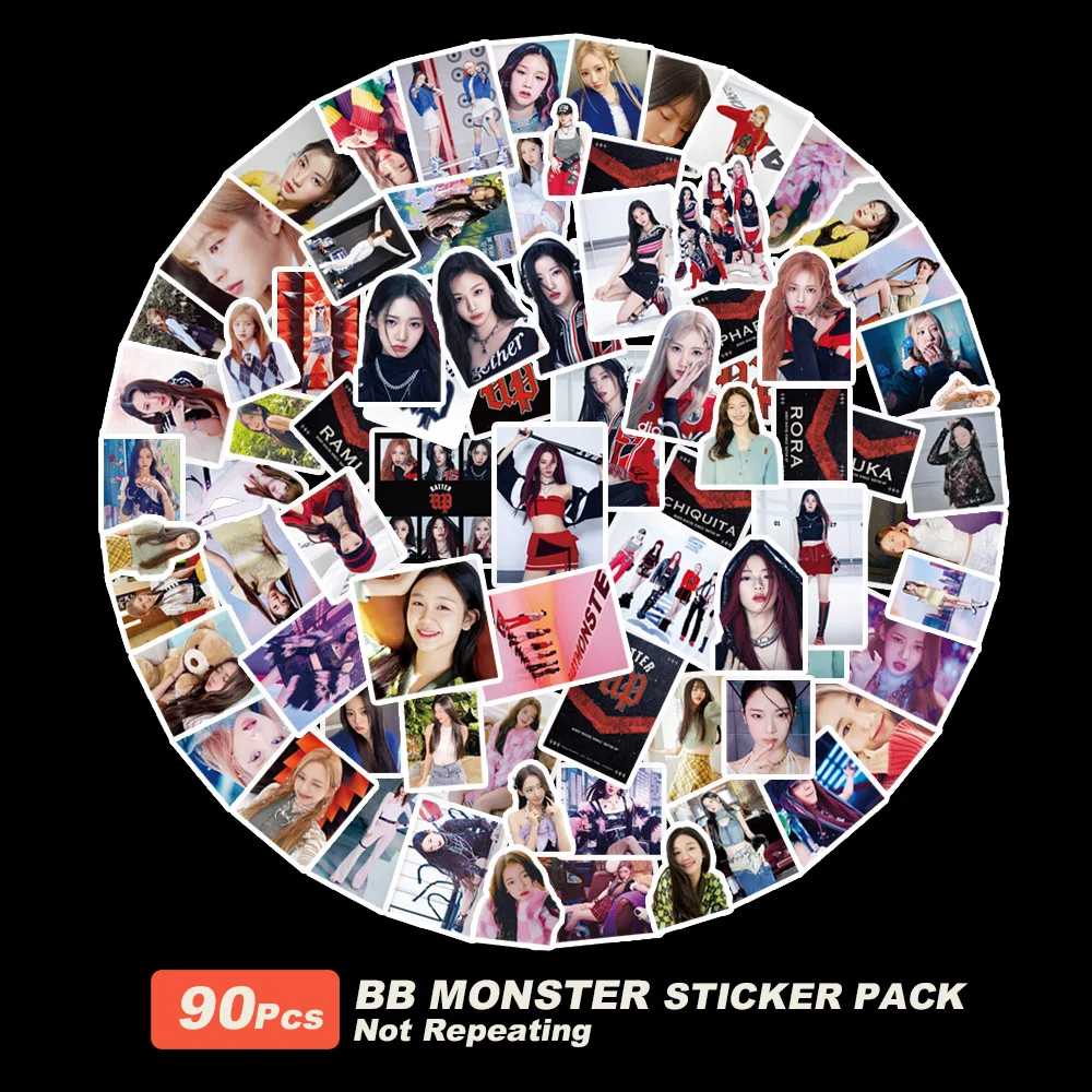 Pegatinas de monstruo del bebé Kpop, nuevo álbum BATTER UP HARAM HD, tarjetas fotográficas para niñas, tarjeta de fotos para fanáticos de la