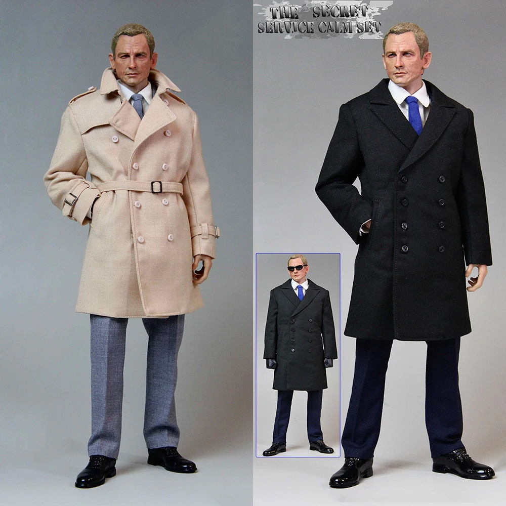 

CUKE TOYS MA-009 1/6 Male Soldier 007 Daniel Killer Craig The Secret Service Calm Set Classic Trench Coat Clothes For 12" Figure