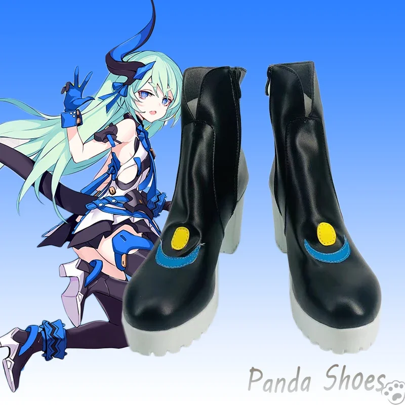 Honkai Impact 3rd Liliya Cosplay Chaussures, Anime Game Cos Bottes sulf, Liliya Olenyeva Cosplay Costume Prop Chaussures pour Halloween