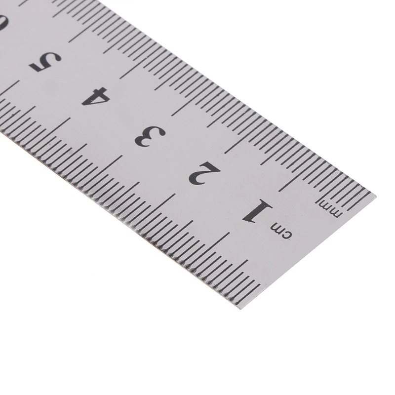 Lightweight Stainless Steel Ruler Rule Measuring Measure Straight Edge with Hole for Easy Hanging for Carpenter Students