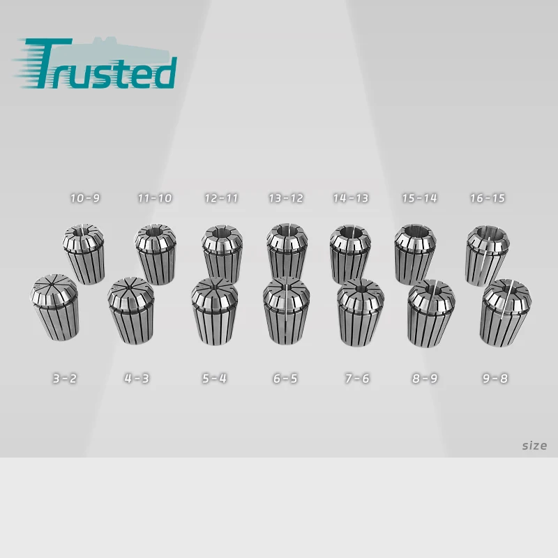 

Spring Steel Milling Collet ER11 ER20 ER25 Collet Set for ER Tool Holders Milling Chuck Collets Er40