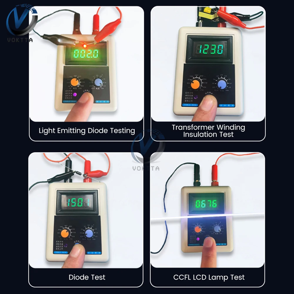 0V-3700V napięcie IGBT dioda Tester próbnik elektroniczny MOS trioda kondensator rezystor wytrzymuje Tester wyświetlacz LCD woltomierz multimetr