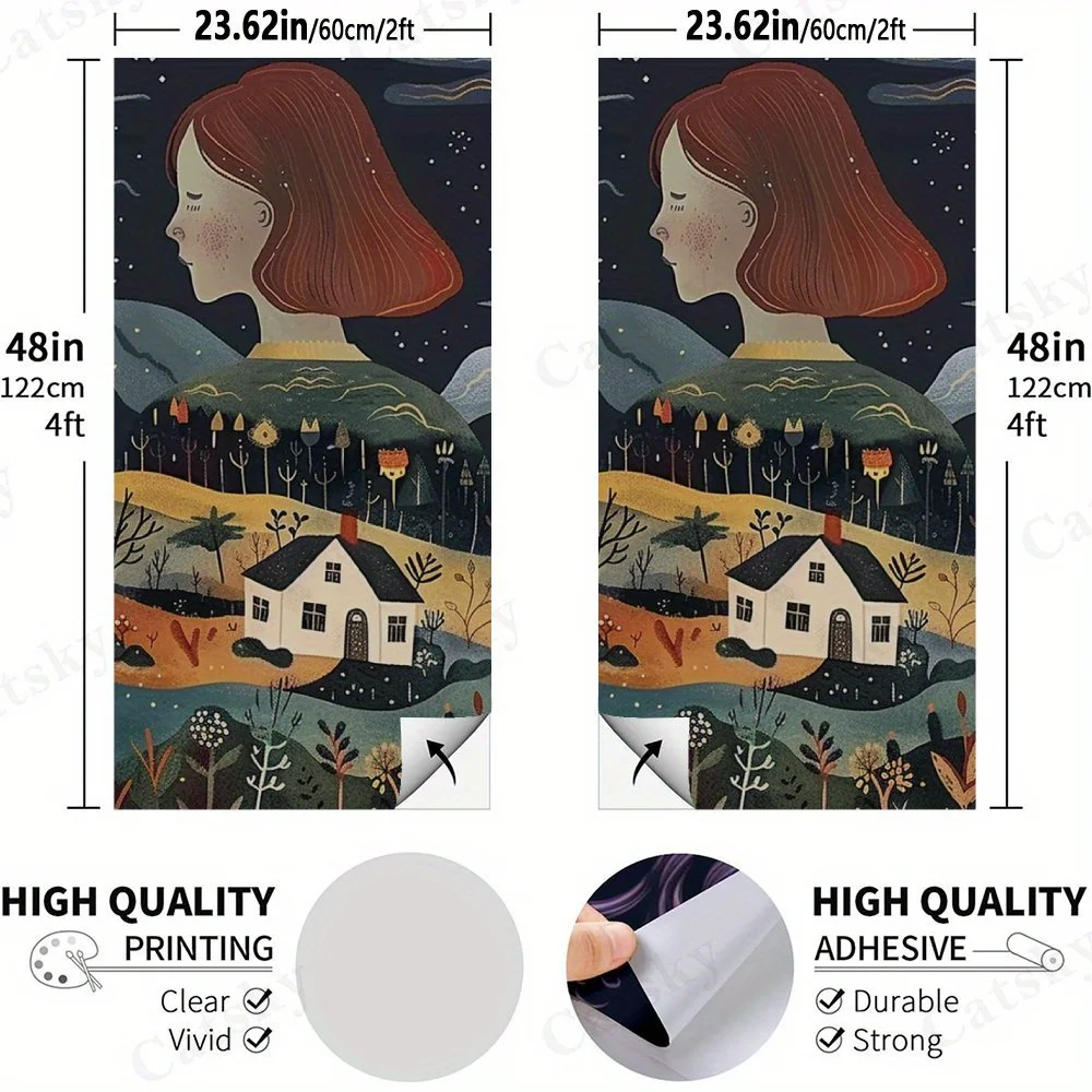 Back With House Pattern   Sandbag Board Sticker.This sandbag board sticker is made from high-quality materials, offering excelle