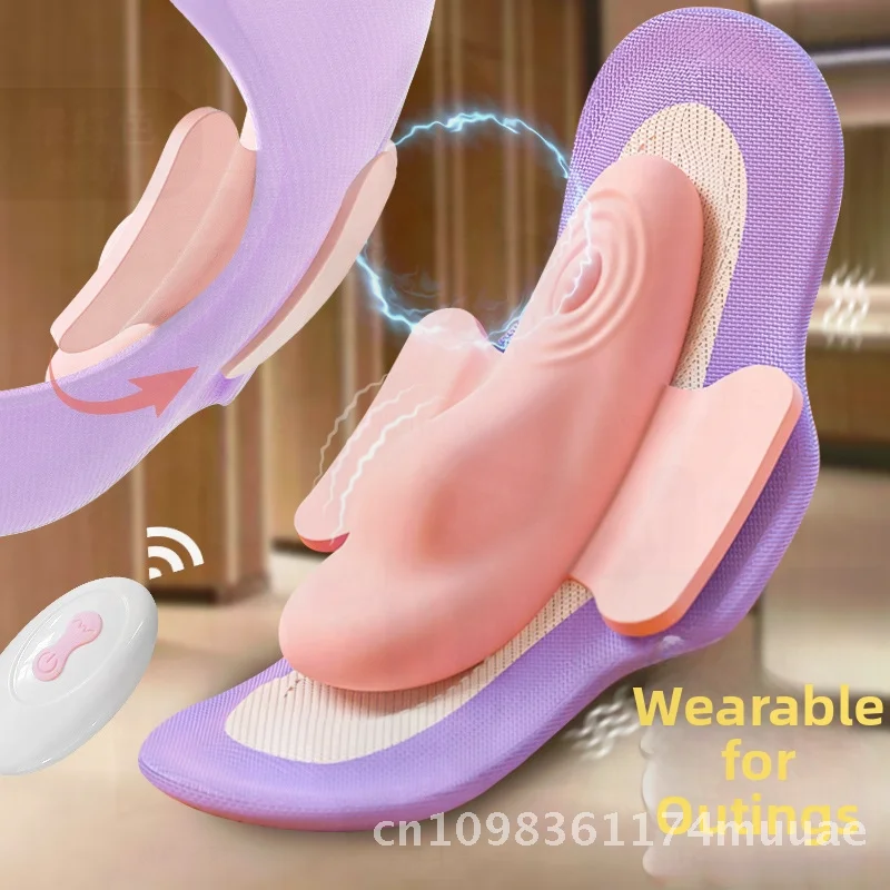 جهاز استمناء نسائي غير مرئي من Jixiang ملابس داخلية يمكن ارتداؤها مع تطبيق للتحكم عن بعد لعبة جنسية للبالغين من السيليكون ABS وردي