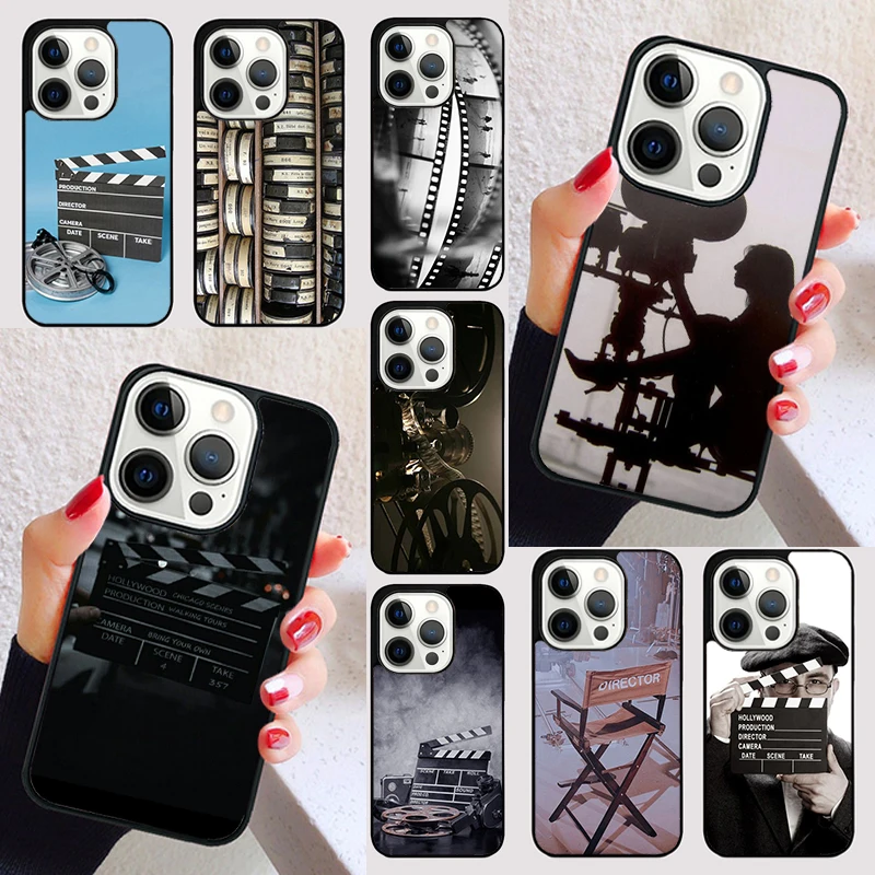 Film Movie maker Clapperboard Take cover For iPhone 15 16 13 12 11 14 Pro Max Mini Max SE 2020 7 8 15 16 Plus Phone Case