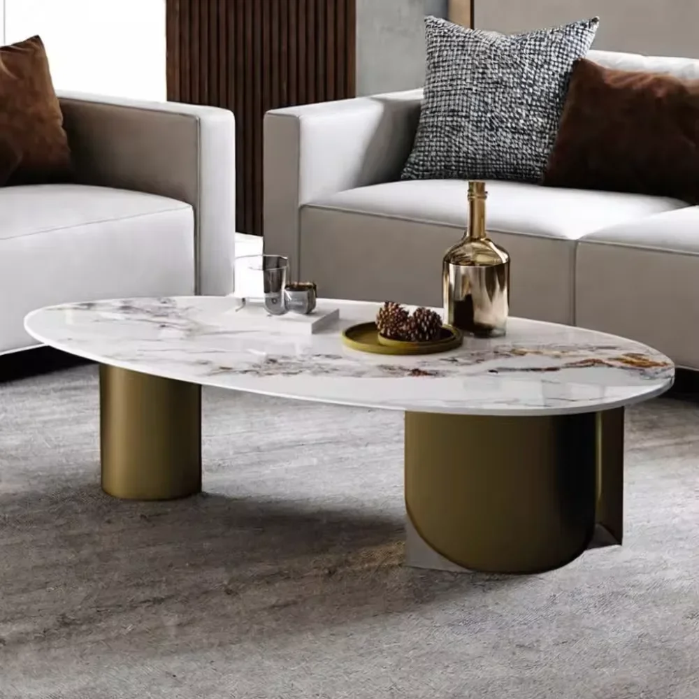 Antique luxury design American style stainless steel Nordic Style Home living room tea table coffee table