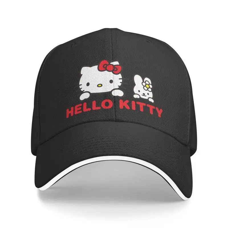 

Custom Hello Kitty Cat Baseball Cap Men Women Adjustable Adult Dad Hat