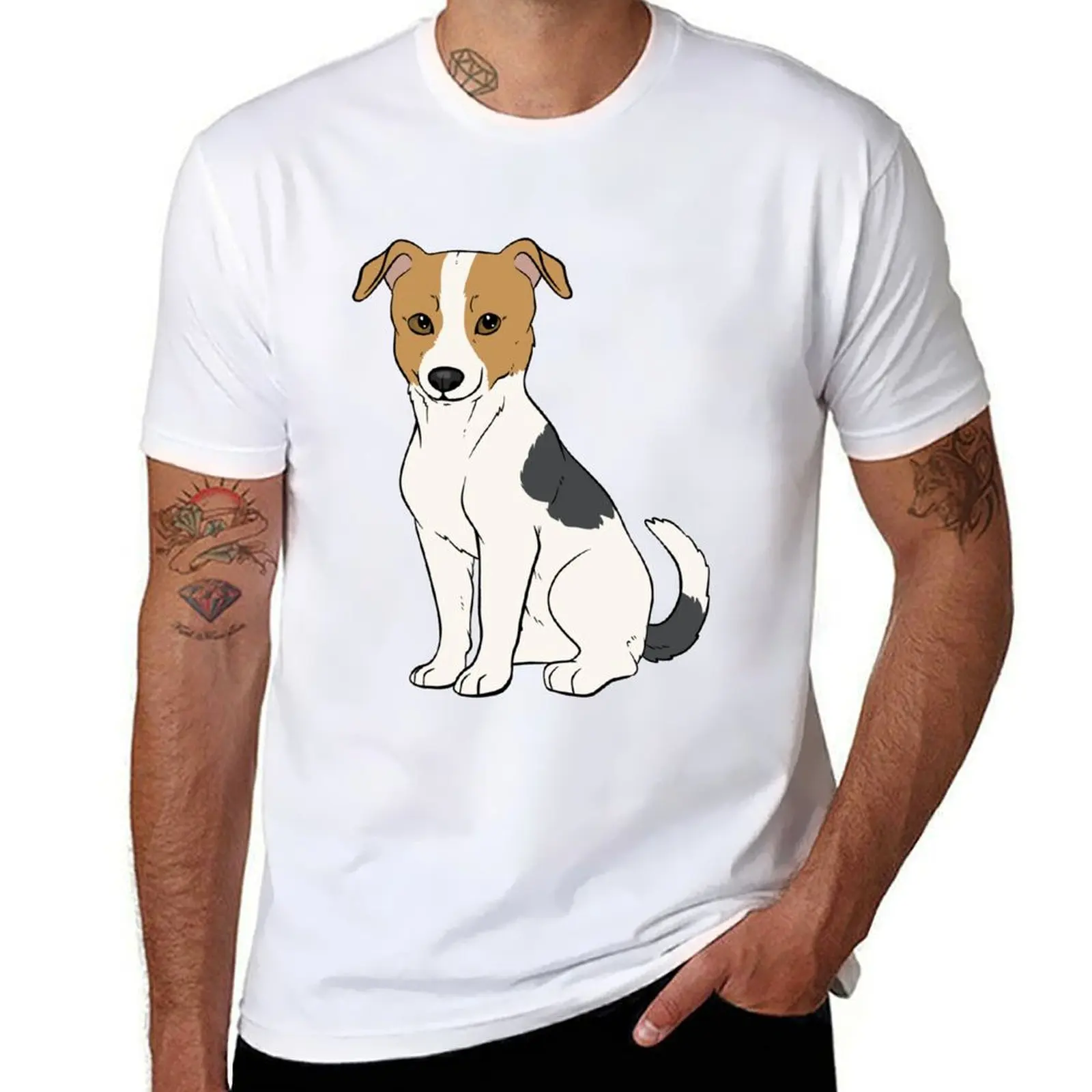 

Danish/Swedish farmdog (saddled) T-Shirt cotton t shirts man 100% black cotton t-shirt plain for man package T-Shirt