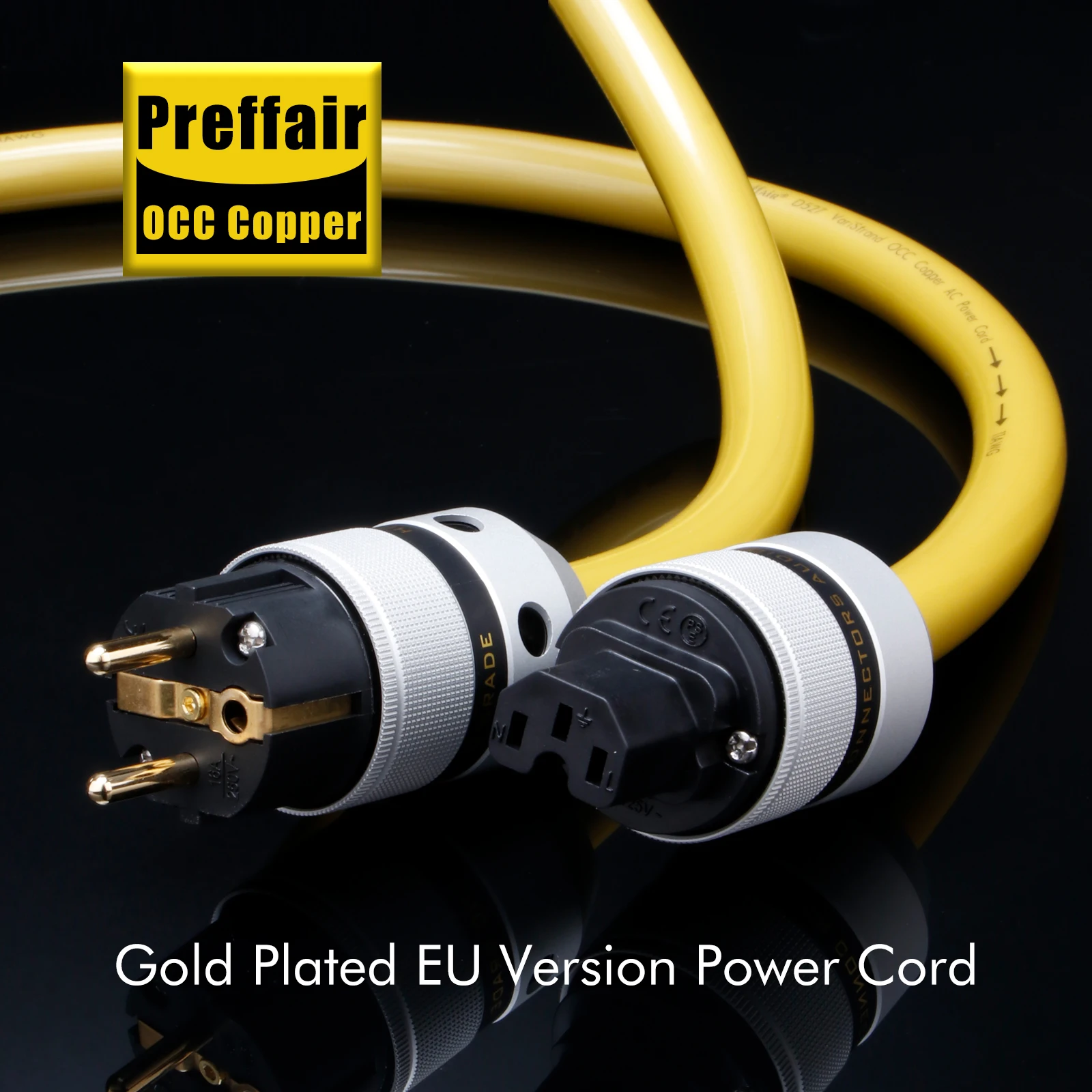 

Hifi Audio 7 Cores Silver Plated Power Cable Cord High-end EU/US/AU Version Plug IEC C15 Connectors Power Wire for AMP