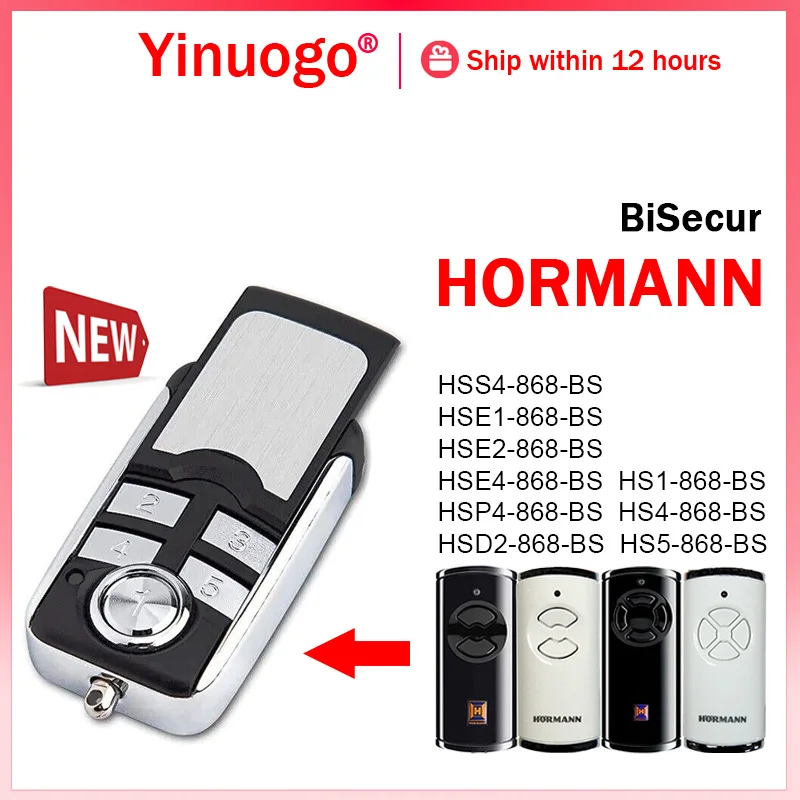 

For HORMANN BiSecur 868.35MHz Compatible With HORMANN HSE HS HSS HSP HSD 1 2 4 5 868 BS Garage Door Remote Control Duplicator