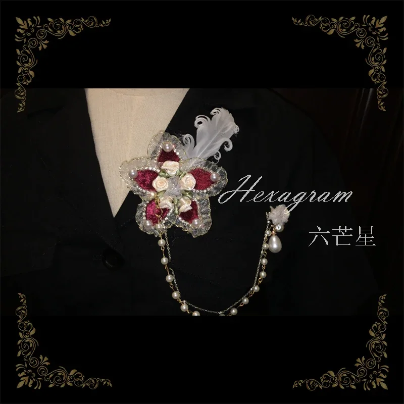 منقطع النظير كليوباترا السداسية الأصلي لوليتا اليدوية مخصص الروكوكو خمر سيدة مجمع العتيقة مروحة #4