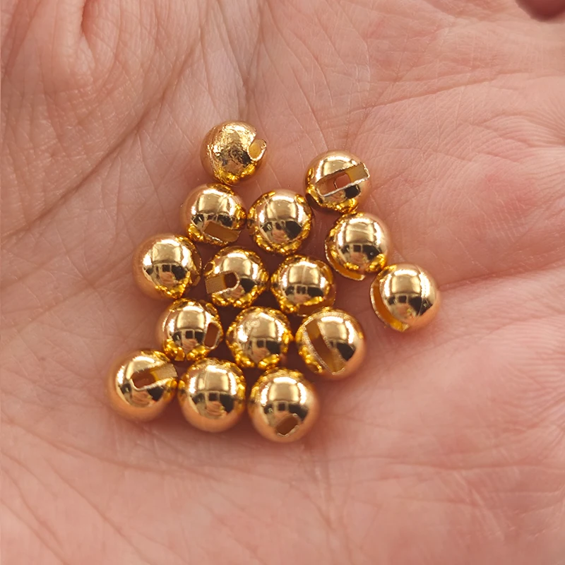 

Aroma 100pcs/Bags 1.5mm-4.0mm Tungsten Slotted Beads Trout Nymphs Flies Fly Tying Material Fly Fishing Beads