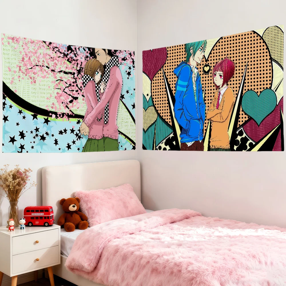 Anime-Flagge mit der Aufschrift „I Love You M-Megumi Kitagawa“ für Zimmer, Wohnheim, Camping, Party, Wohnzimmer, Garage, Bar, Wand, Picknick, Club, Dekor, Banner