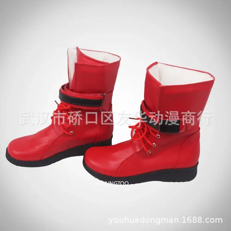 Buty do cosplayu Yuna z Final Fantasy, długie kozaki na Halloween, rekwizyt do kostiumu cosplay z komiksu, buty do cosplayu anime, buty na karnawał