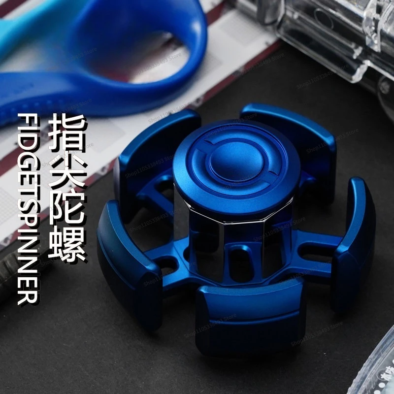 For Fingertip Gyro Titanium Alloy Adult Decompression Black Technology Toy