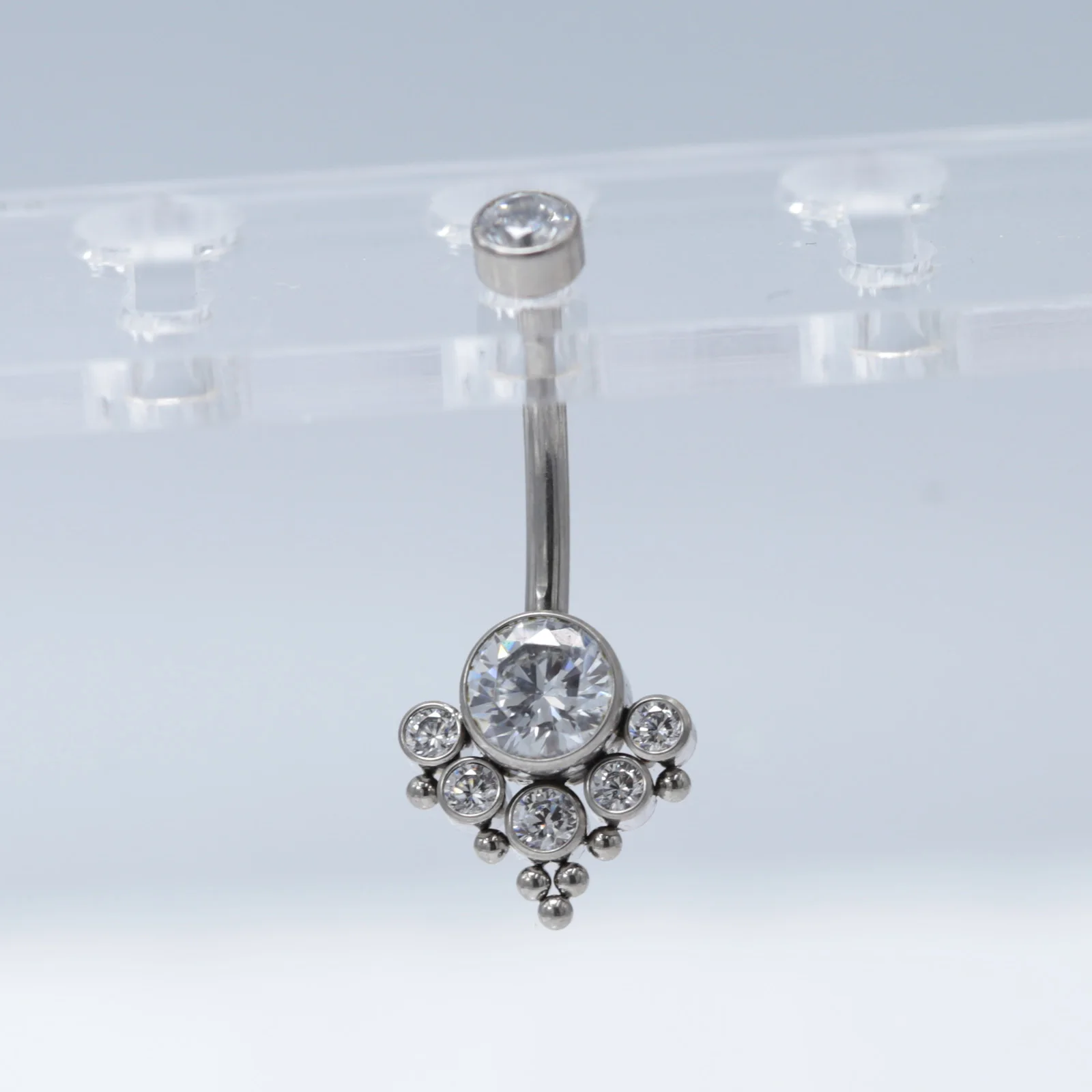 14G Titanium Belly Button Ring ASTM F136 Implant Grade Navel Ring Belly Button Piercing Jewelry