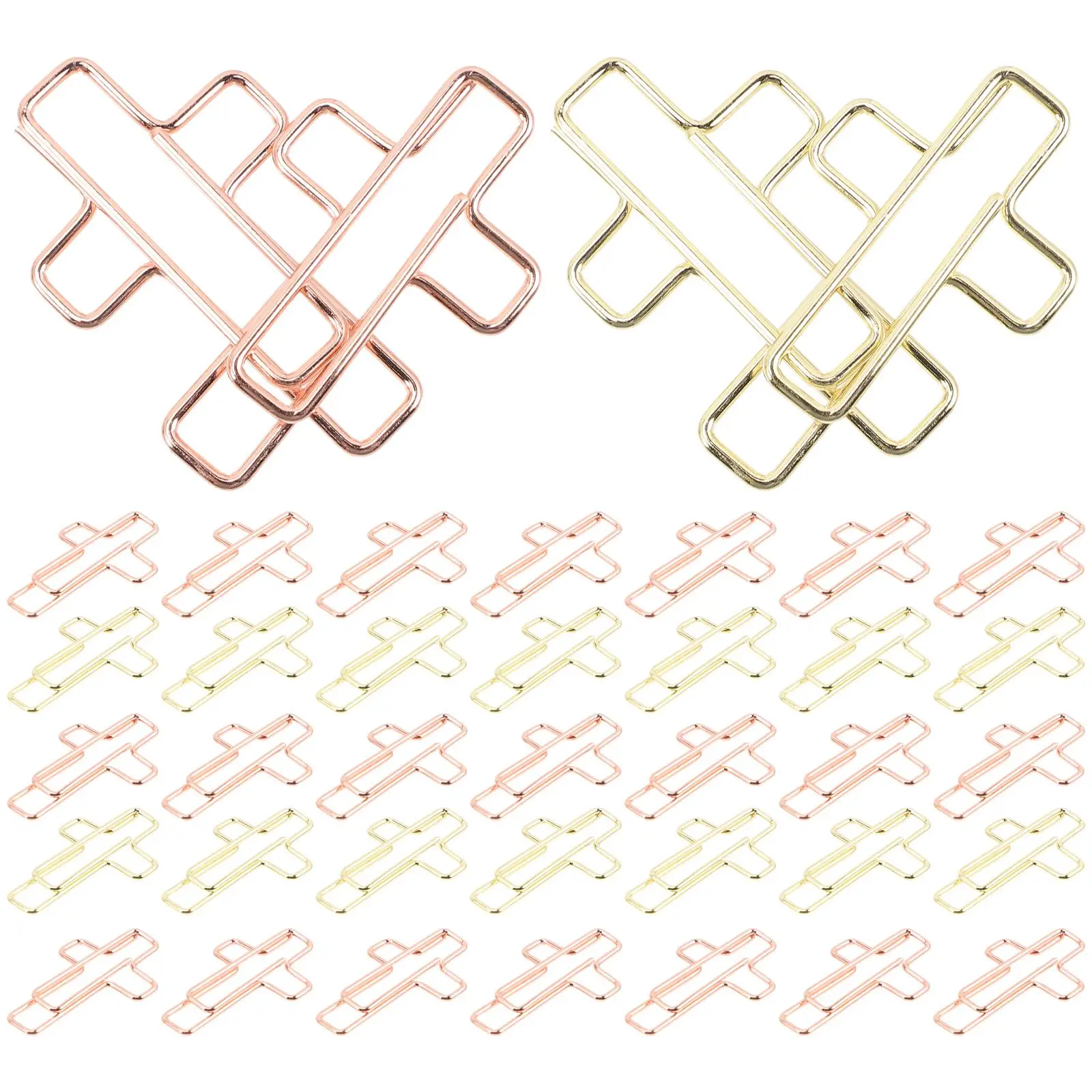 100 Pcs Novelty File Clips Office Folders Document Paper Supplies Lovely Unique Shaped Multi-use Letter Heart-shaped Paper Clips