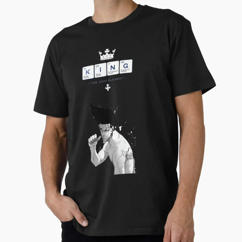 

Barou Shoei “King” Element Japan Football Manga Blue Lock Anime t shirt for Soccer sports Large size Tops 100% cotton Clothes