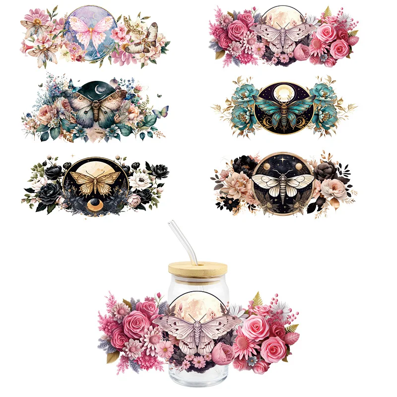 Bezutiful Butterfly UV DTF Wrap Transfer Stickers Cool Trend Design Waterproof Design Wrap For Glasses Cups Bottles Decal