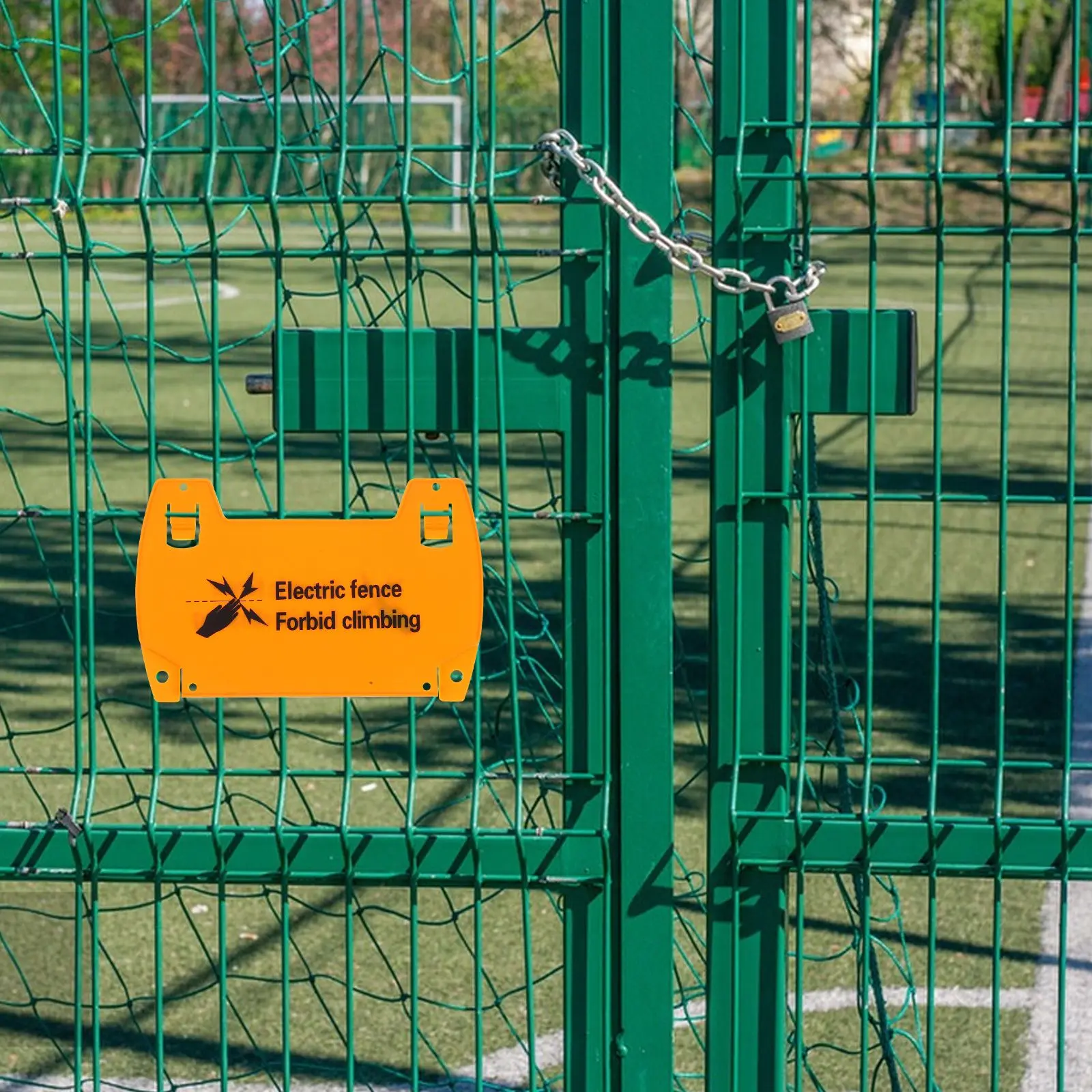 6 قطعة سياج كهربائي علامة تحذير خطر السلامة احذر وضوح عالية السلامة المرورية علامات الحذر البلاستيكية تحذير في الهواء الطلق