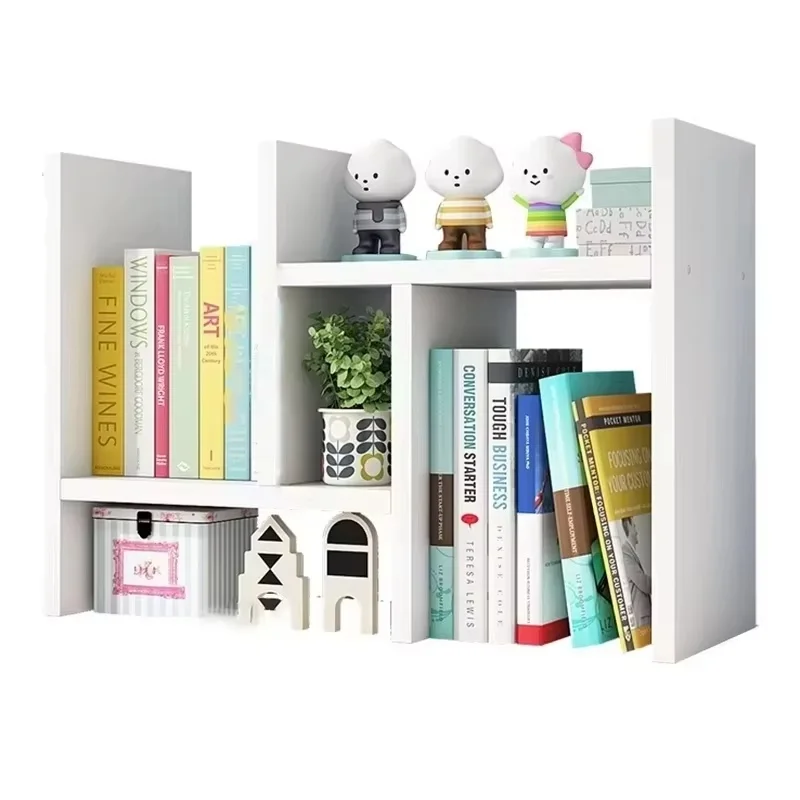 Telescopic Study On The Desktop Simple Ins Bookshelf Desk Shelves Finishing Rack Storage Rack Office Children Dormitory Bookcase