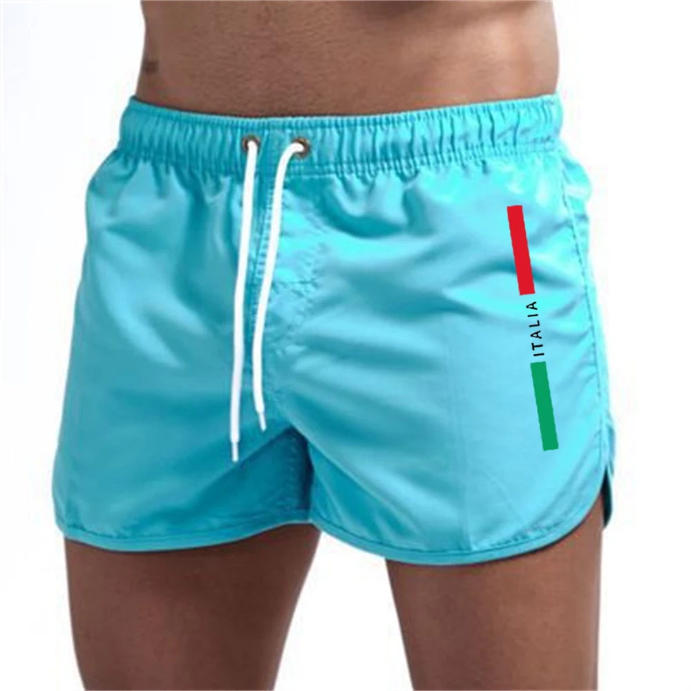 Men\'s quick drying beach shorts fitness shorts summer swimwear casual sports men\'s swimming board 2024 new fashionable beach