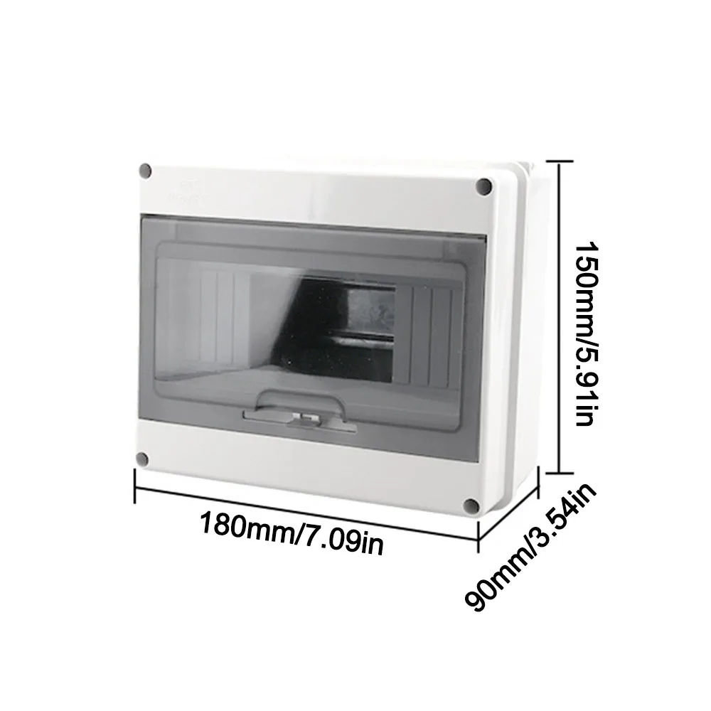 2/3/5/6/8/WAY Electrical Distribution Box HT Series Waterproof Junction Box Transparent Hinged Cover Surface Mount