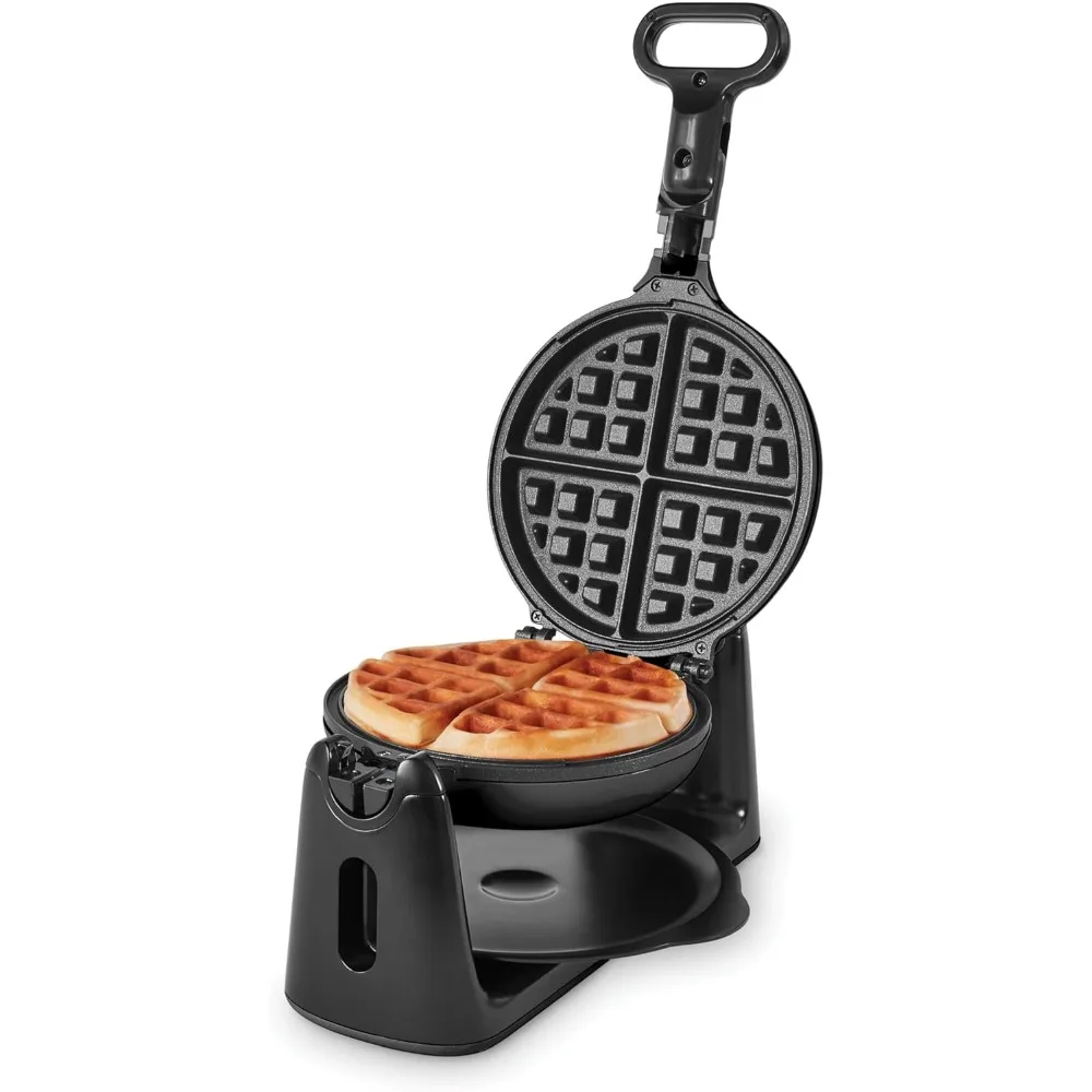 

Flip Belgian Waffle Maker – 1” Thick Mold, Nonstick Iron with Quick Heat-Up, Surface - Rotating Belgian