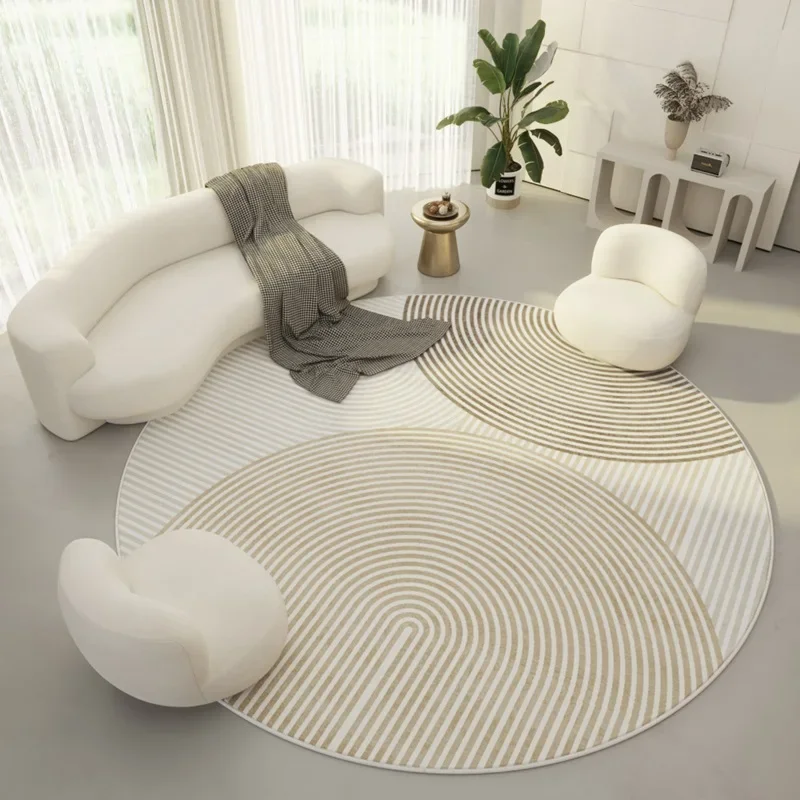 

Ins Style Round Carpet Lounge Large Area Rug Study Bedroom Mat Home Decor Soft Anti-Slip Table Mat Room Decoration Teenager Rugs