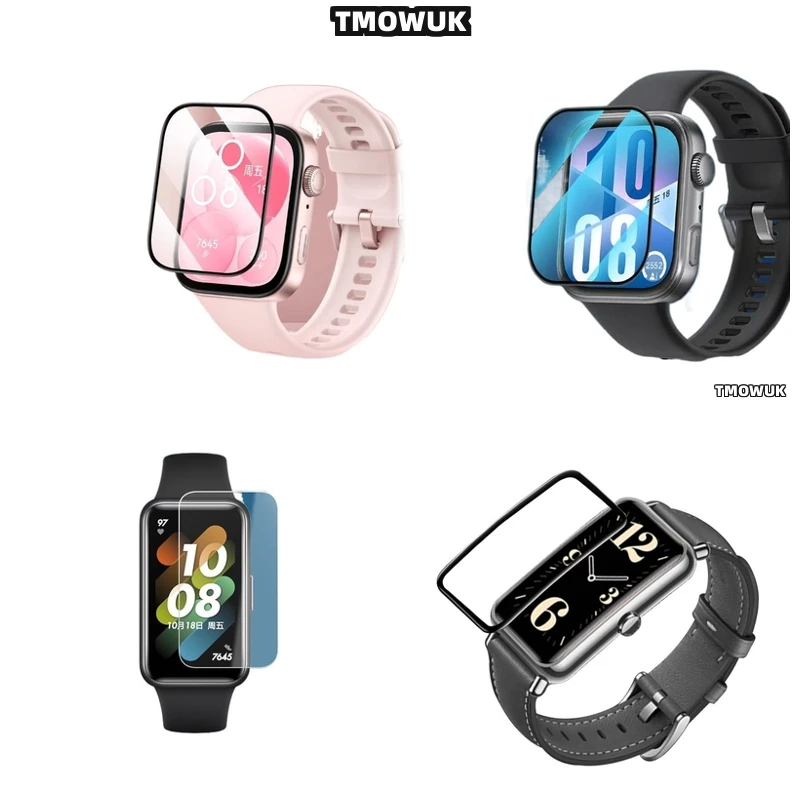 

For Huawei Band 6 7 8 9 10 B6 B7 Watch D2 Fit 3 4 Pro Special Edition Full Cover 3D Curved Flexible Screen Protective Film