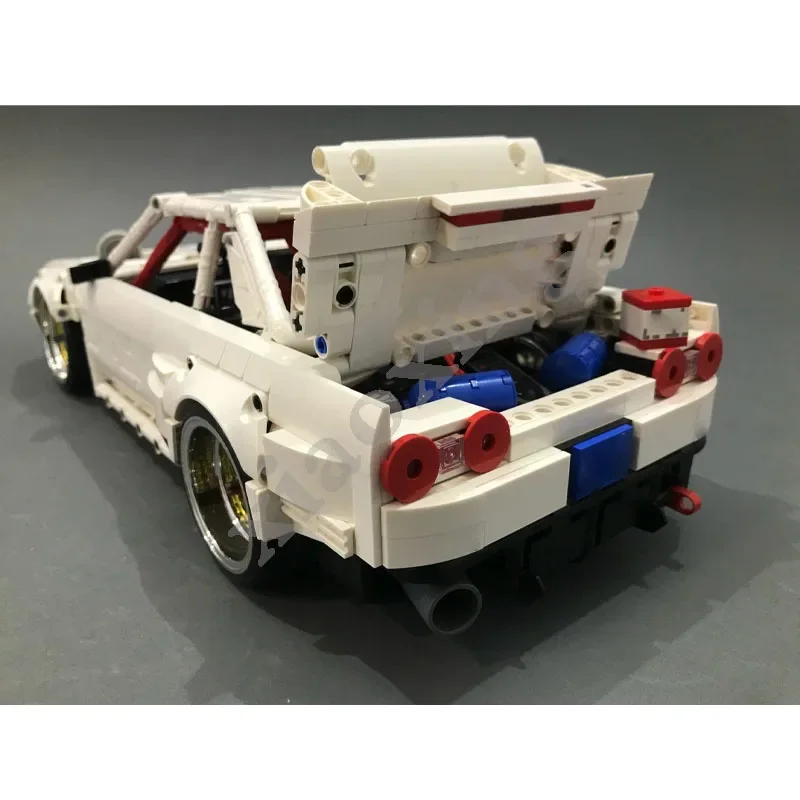 Classic Skyline Racing GT-R R32 MOC-50815 1:13 Scale Sports Car 1410PCS Assembled Building Blocks Toy Model DIY Kids Gift Gift