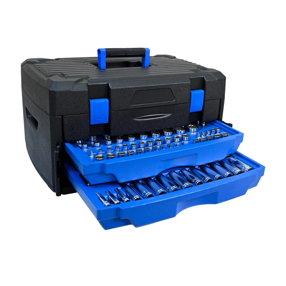 

Black Hand Tool Box with Toolset 266Pcs case de ferramentas com rodinhas
