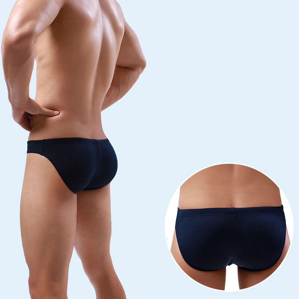 Briefs Swimwear Leisure Breathable Elastic Lace-up Lingerie Low Waist Mens Solid Color Summer Swimming Durable