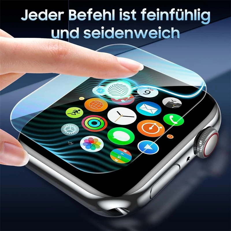 5PCS 하이드로 겔 필름 Apple Watch 46MM 44MM 45MM 42MM 40MM 41MM 49MM 화면 보호기 Apple Watch 시리즈 Ultra 10 9 8 7 se 6 5