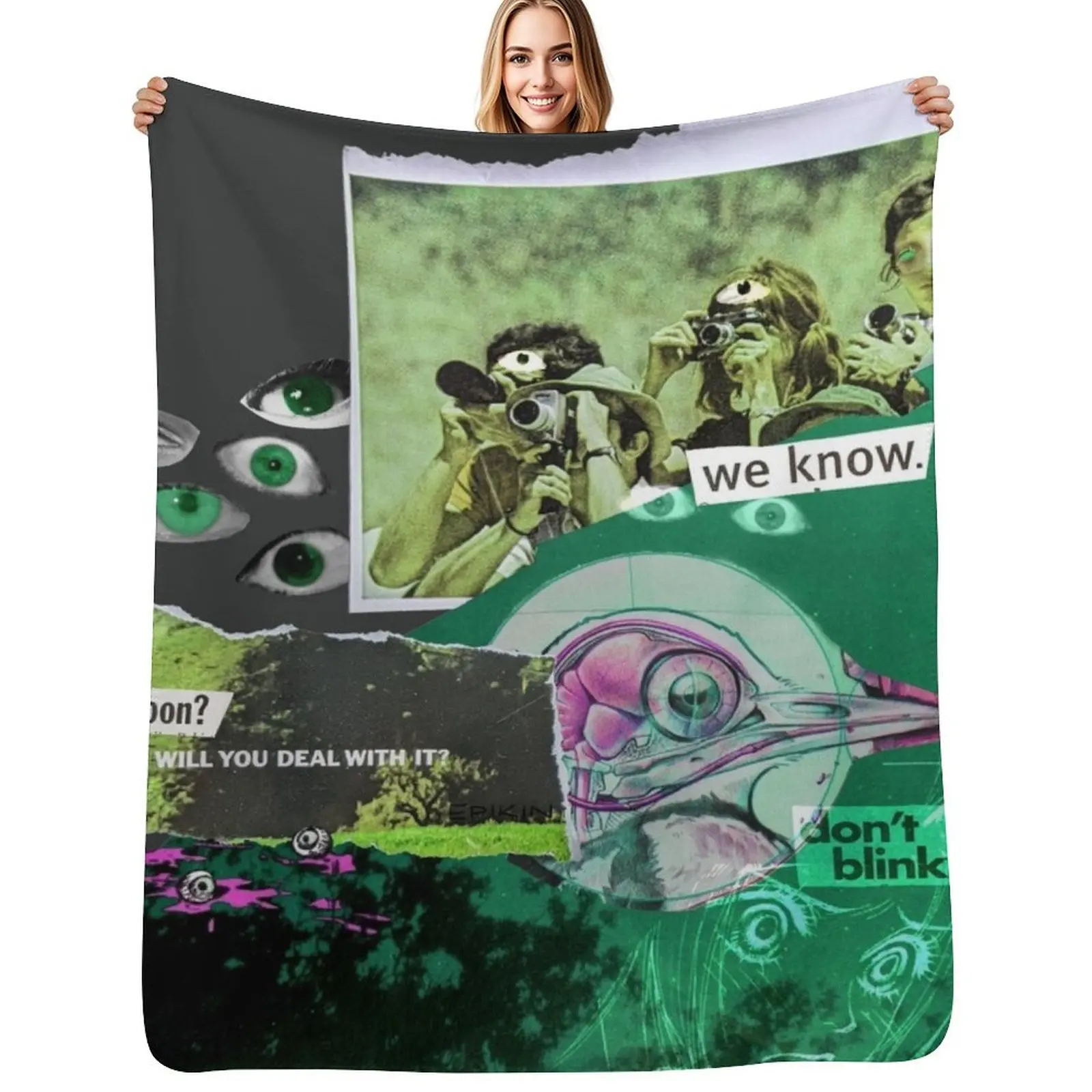 

The Ceaseless Watcher Throw Blanket Lightweight Cozy Blanket for Bed Sofa
