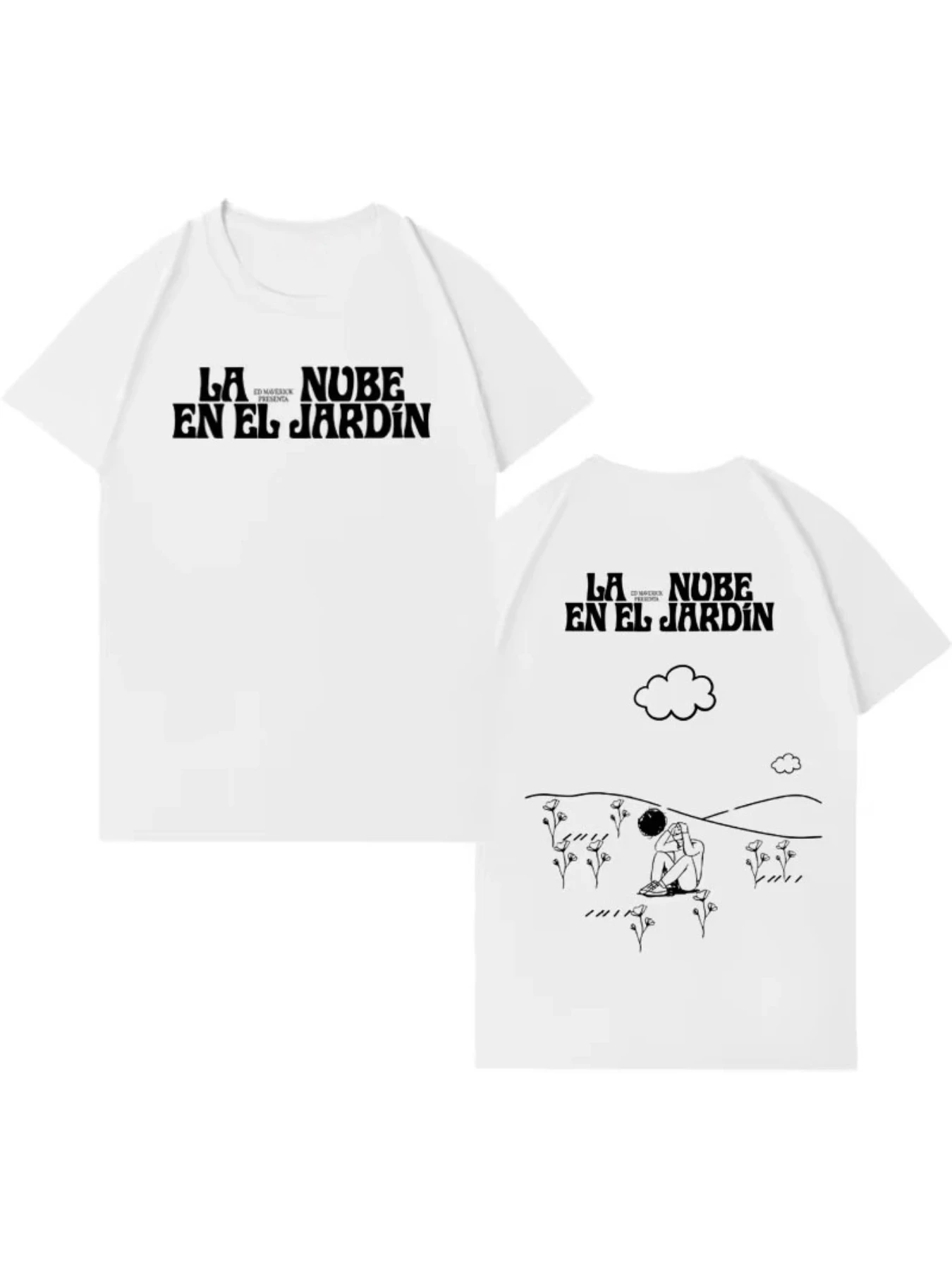 Ed Maverick Hit Album Tour T-Shirt Men's Gothic-Style Short-Sleeve Tee Stylish Casual Comfortable Streetwear  oversized t shirt