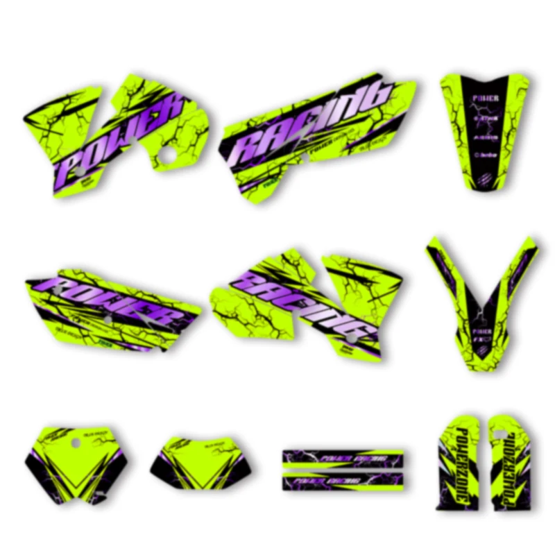 

DSMTECH Motorcycle Graphics Background Decal for KTM 125 250 300 350 450 2003 2004 SX SXF 2004 EXC Decals Stickers Kits 014