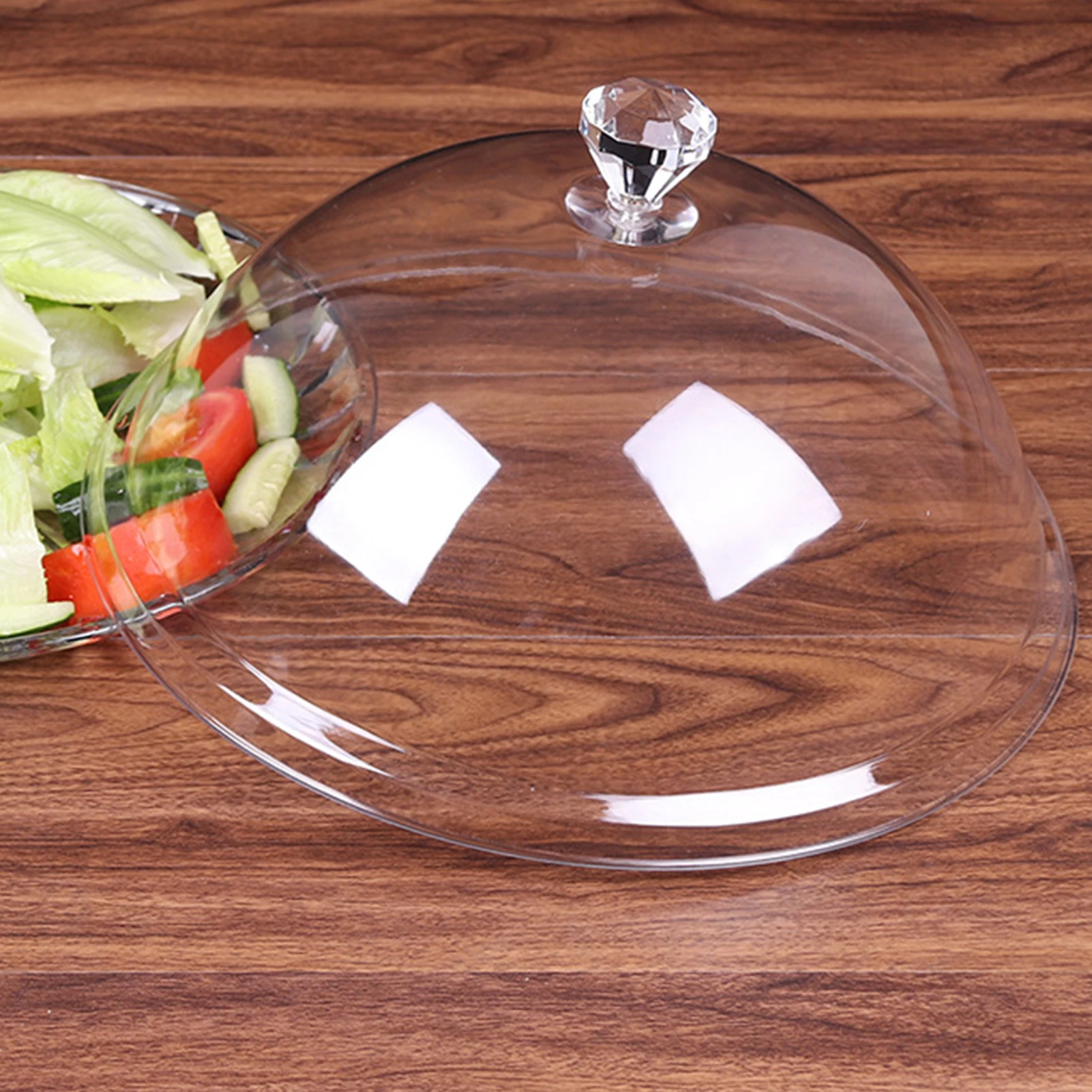 

Cake Plate Bread Fruit Display Holder Creative Acrylic Tempered Plastic Food Cover Dust Cover Round Dish Cover Party Decoration