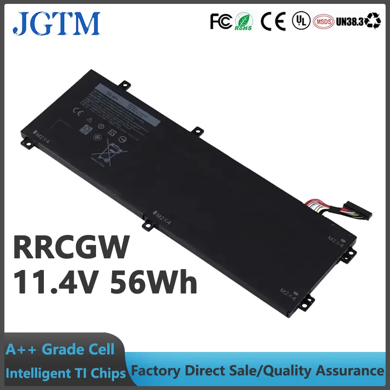 

JGTM RRCGW 11,4 В 56 Втч литий-ионный аккумулятор для ноутбука Dell XPS 15 9550 Precision 5510 M7R96 62MJV